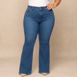 Calça Jeans Flare Plus Size